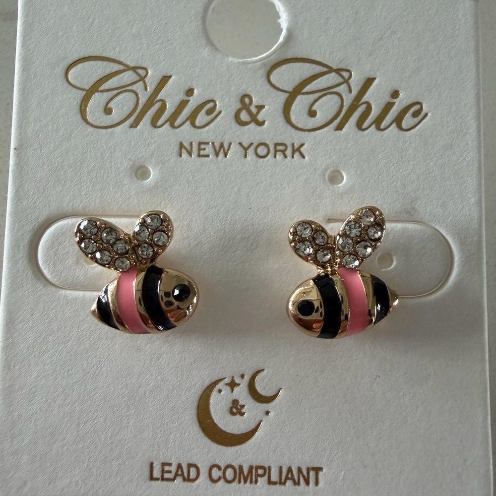Brand New BumbleBee Stud Earrings